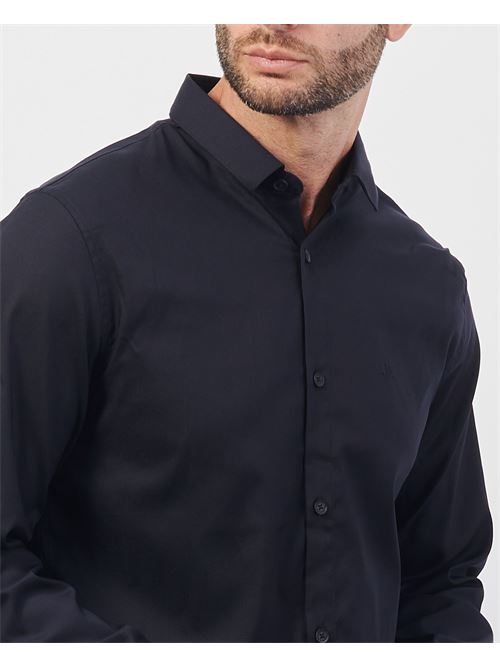 Armani Exchange Blue Cotton Shirt ARMANI EXCHANGE | 8NZC49-ZNYXZ1510